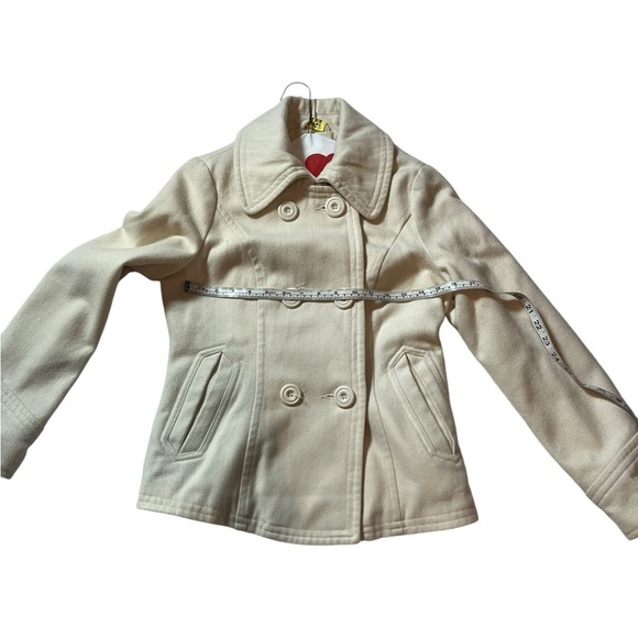 SASHIMI SIZE SMALL CREAM COLORED PEACOAT - Picture 4 of 7